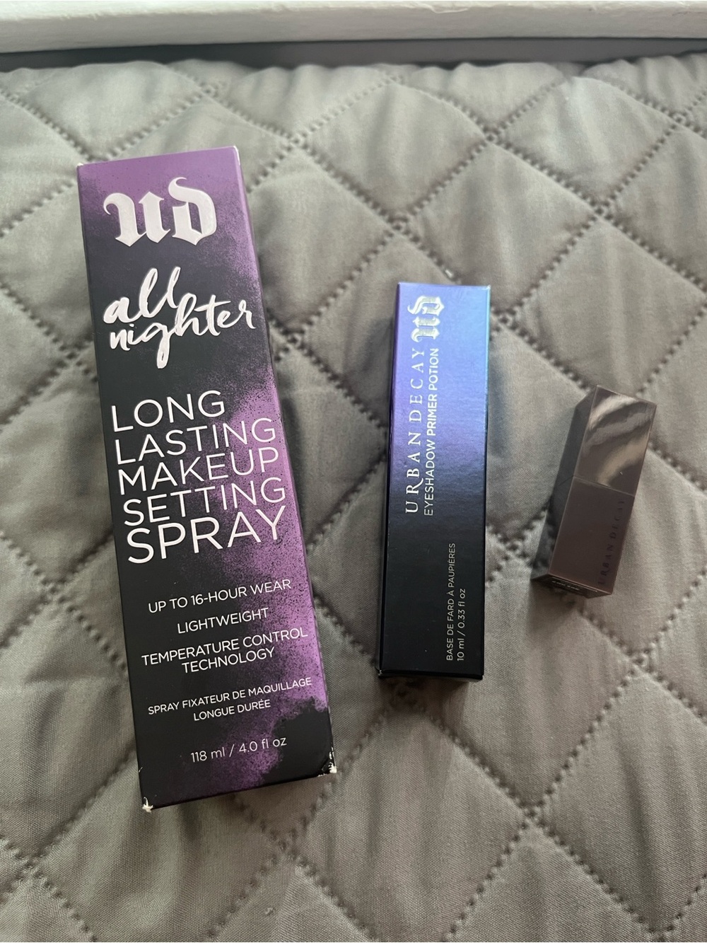 Urban Decay All Nighter Long-Lasting Setting Spray, Eyeshadow Primer & Lipstick